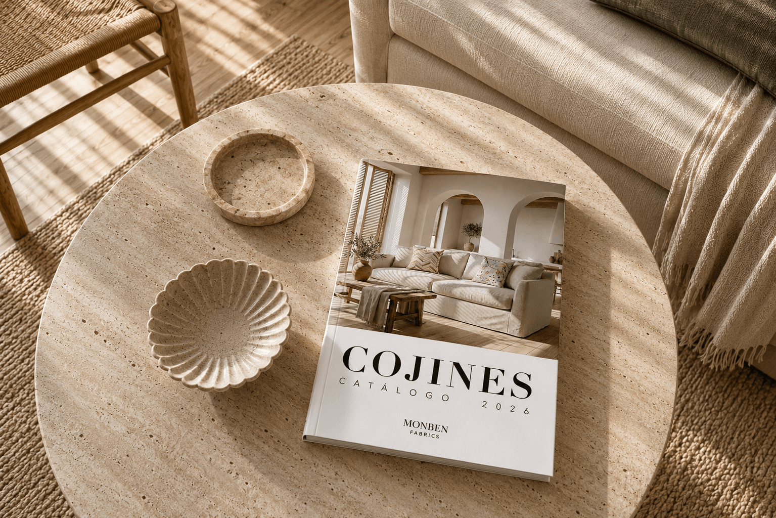 catálogo de cojines monben fabrics, proveedor textiles Toledo